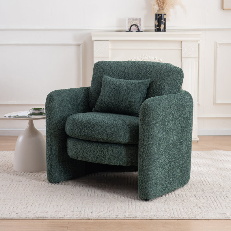Chaise d'angle moderne arrondie - convient à de nombreux cas de figure, Vert