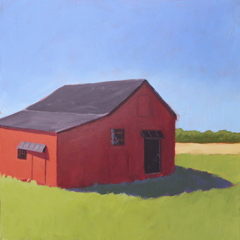 " Primary Barns V " by Carol Young Painting Print, 20" H x 20" W  