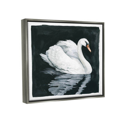 " Elegant Swan Reflection " by Grace Popp
