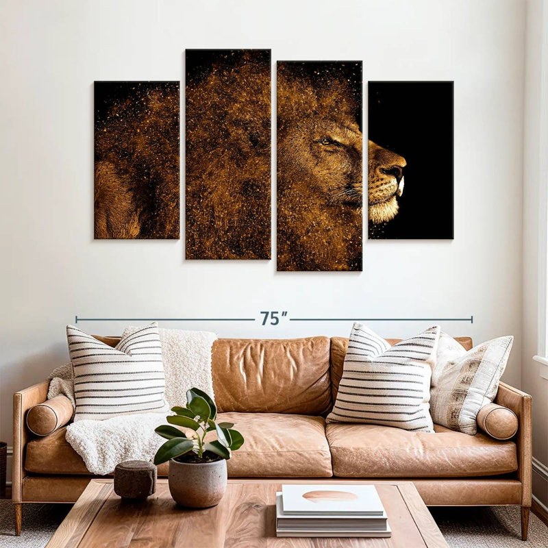 Brampt Marvelous Lion Head, 42'' H x 68'' W