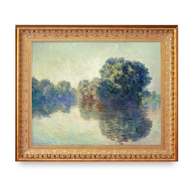 «La seine à Giverny» par Claude Monet, reproductions d'art classiques du monde, estampe numérique sur toile, 1,5 po