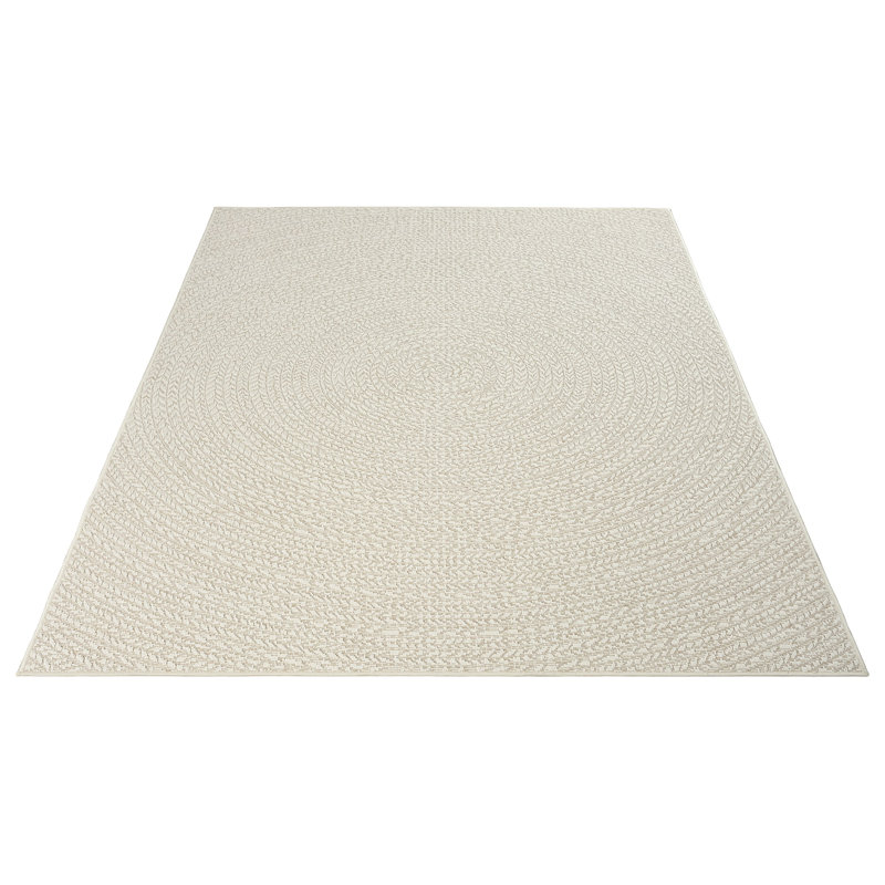 Alyrica Solid Colour Machine -made Area Rug, Cream, Rectangle 200 x 290 cm