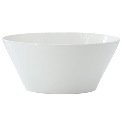 Ebern Designs Great Essentials 9.4 Inch Round Fine Ceramic Meal Bowl in White