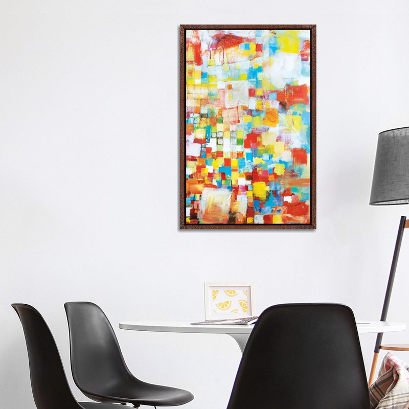 Into Being by Michelle Daisley Moffitt - Painting on Canvas, 101.6cm H x 66.04cm W x 3.81cm D, Classic Brown Wood Framed