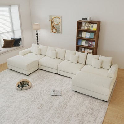 Canapé modulaire rembourré Forbestown 6 pièces
