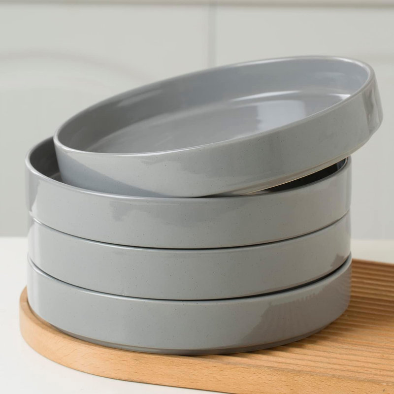 Ensemble de 4 grandes assiettes à pâtes 8,75 "Esther Joss & Main, Blanc