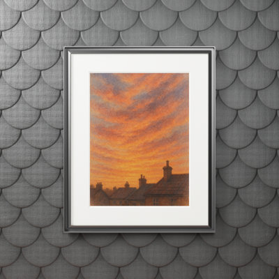 Clinger Single Picture Frame Print