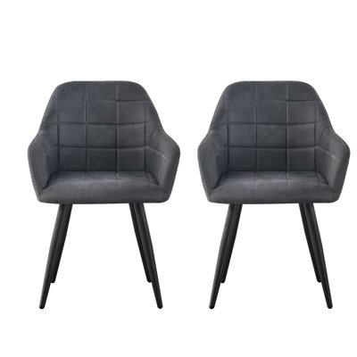 Aliauna 47cm H Upholstered Metal Armchair
