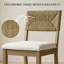 Tabouret de comptoir rembourré à la main de 21 po Atalissa-130666714