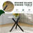 4 Piece Table Set (Black,Transparent)-1463257850
