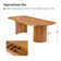 Eljin 94" Mid-Century Modern Dining Table With Tableware Classification Drawer And Solid wood base