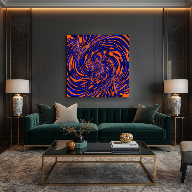 Art mural sur toile Op Art 6, H 12 po x l 12 po