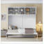 Lit escamotable double pleine grandeur avec armoires supérieures-1513403315-1513403312