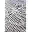Tapis gris en laine noué à la main de conception unique 7 pi 11 po x 9 pi 11 po Sound Waves