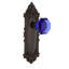 Victorian Plate with Waldorf Cobalt Door Knob-1066614949-1066614951