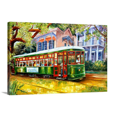 «Streetcar in the Garden District» par Bebe, reproduction d'art