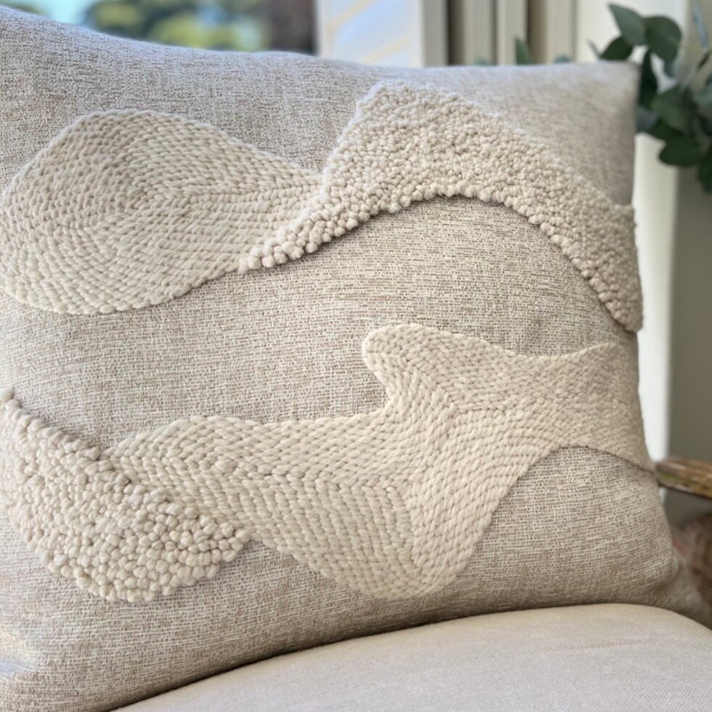 Punch Needle Lumbar - Landscapes Pattern No 1, Pillow Cover Only - No Insert