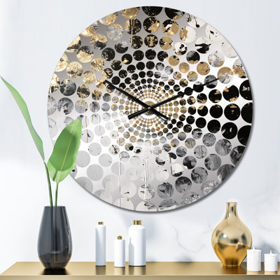Jomayra - Horloge murale peinture abstraite