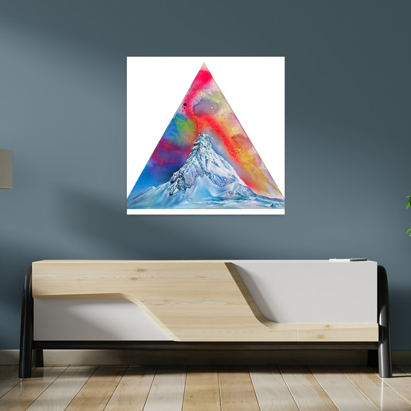 Art contemporain contemporain, paysage abstrait, H 36 po x l 36 po