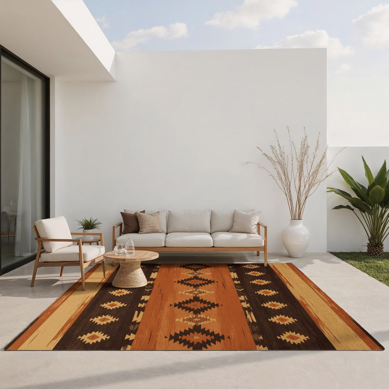 Plateau Threads Indoor And Outdoor Area Rug, Rectangle 8' x 10'