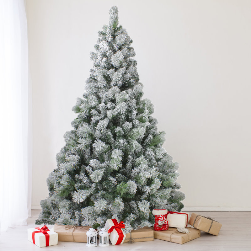 Arbre de Noël artificiel épinette floqué Somerset - non éclairé, H 6,5 pi