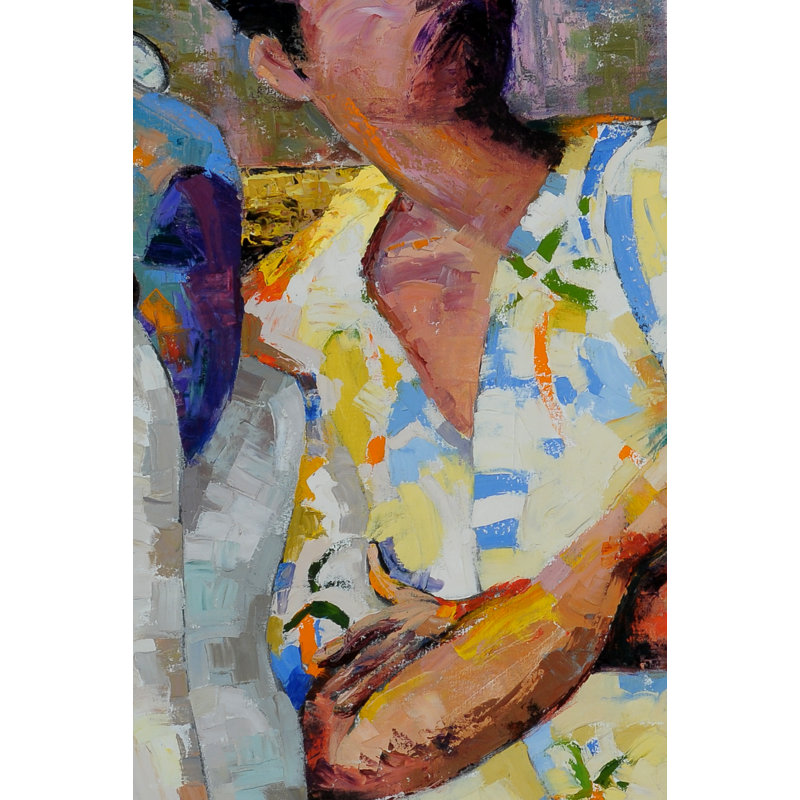 Viewing Delacroix Painting by Alix Halman Travis