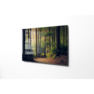 Superbe peinture murale en verre trempé 27,6 po x 39,4 po | 100% verre trempé, épaisseur: 0,16 pouce | Décoration élégante pour le salon ou le bureau, durable et facile à nettoyer, idée de cadeau parfaite