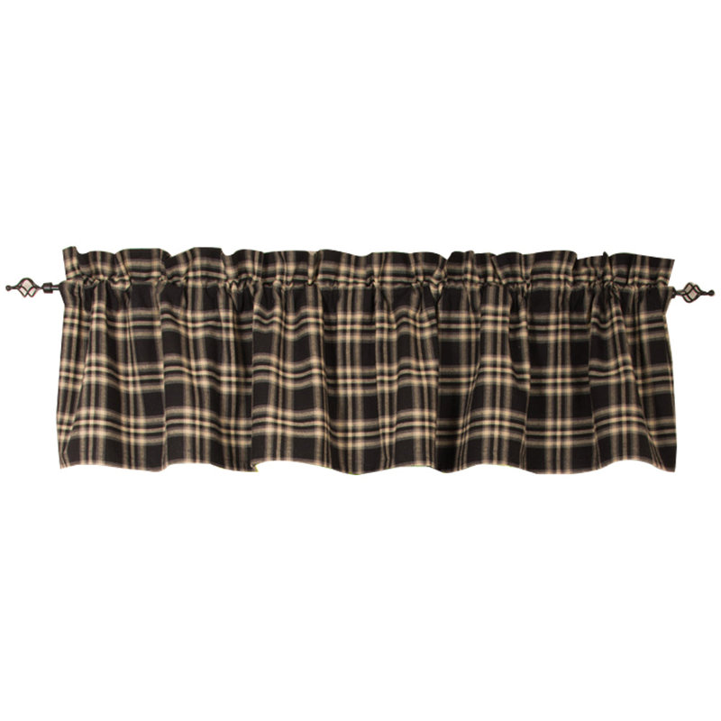 Kaeisha Cotton Checkered Window Valance