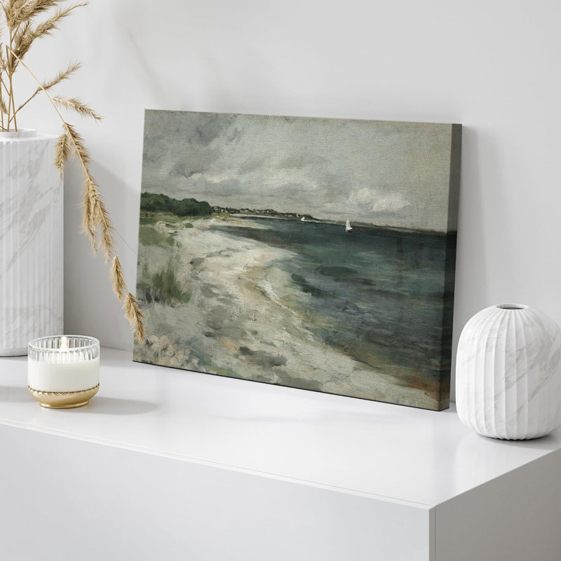 «Coastal Beach Ocean Wave Beach Shore Landscape Nature Fine Art», art mural grand, chambre à coucher, bureau sur toile