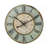 Decorative Round Wood Wall Clock with Distressed Finish