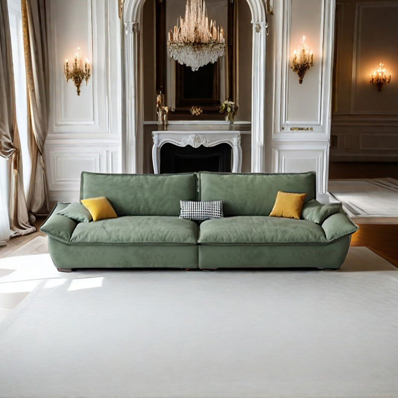 Coussin modulaire 102,36 po vert 100% polyester