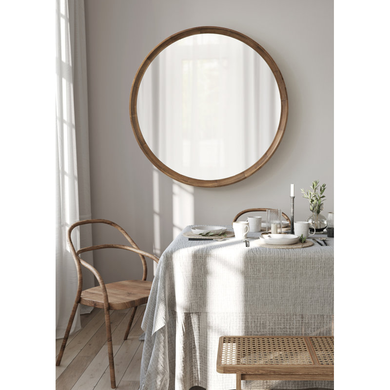 Miroir Zoie, 34 po x 34 po, Brun rustique