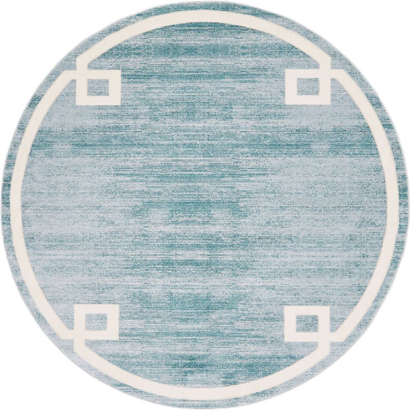Heights Abstract Indoor Rug, Round 8'