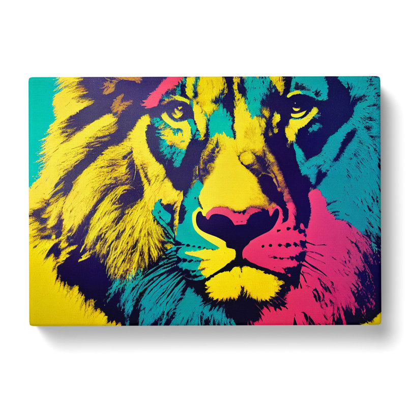 Lion Abstract - Wrapped Canvas, 50cm H x 76cm W x 3cm D