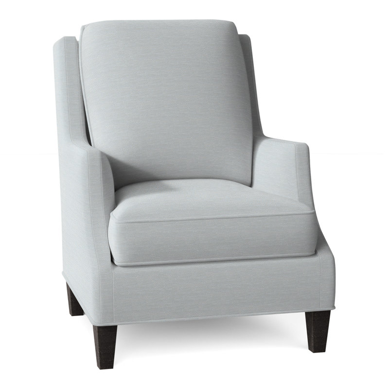 Fauteuil l 31,5 po Savannah, Gris anthracite, Perigold Tres Chic bleu glacier