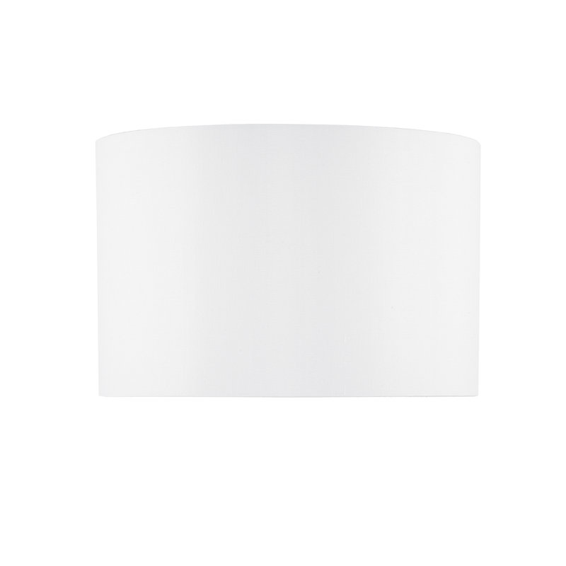 Zeppelin 20cm H Silk Drum Lamp Shade in Ivory