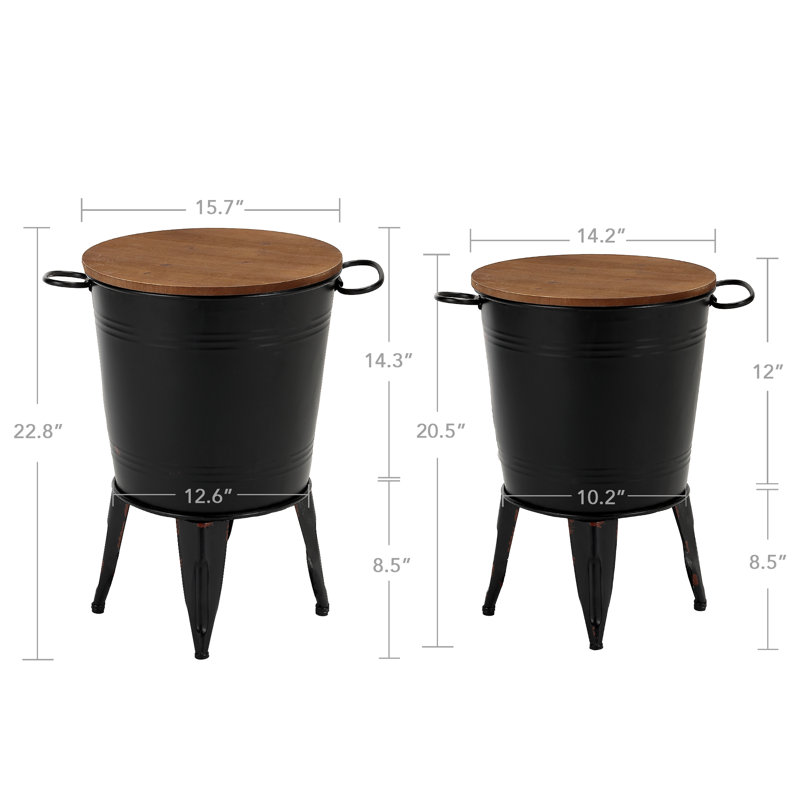 Bahe Nesting Tables, Black