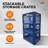 Juggernaut Storage 3-Pack Crate for Office Storage & Classroom Organization,Blue-109050688