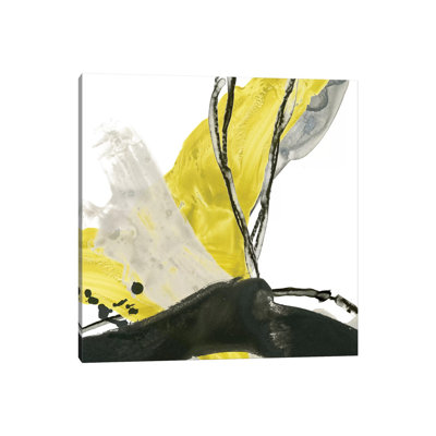 Citron Flux III by June Erica Vess - Wrapped Canvas Painting