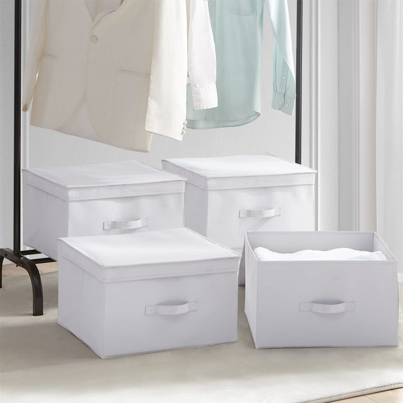TUSK Jumbo Storage Box 4-Pack - White, White