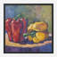 Peppers On Plate By John Beard - Gallery Wrapped Canvas Print-65013760-65013764