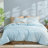 100% Washed Cotton Comforter Set Queen Size – Black, Linen-Like Texture, Soft & Breathable Bedding Set, 3-Piece Durable Percale Comforter-123119598-123119592