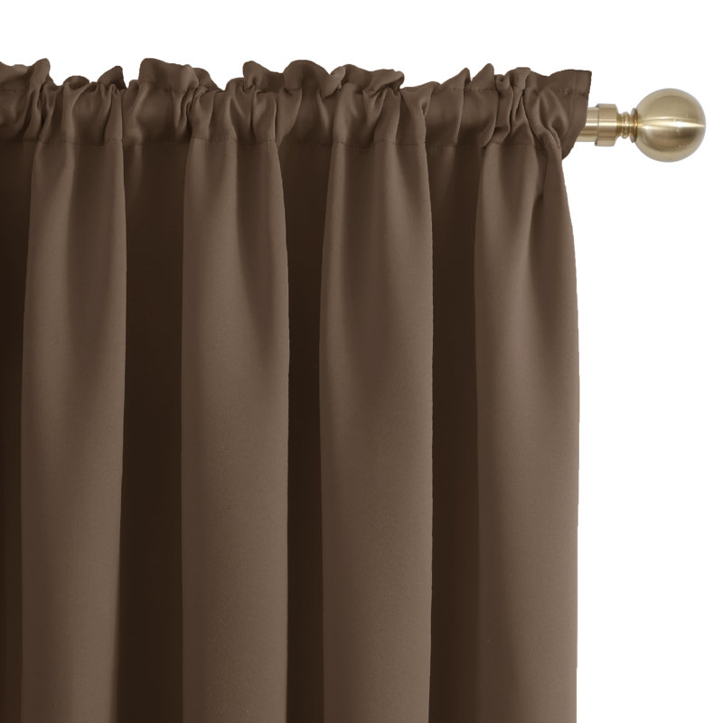 Northmoore Room Darkening Curtain Pair, 42" W x 63" L, Grayish White