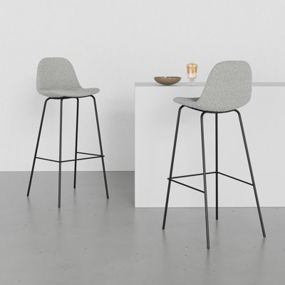 Kody Upholstered Stools with Steel Frame