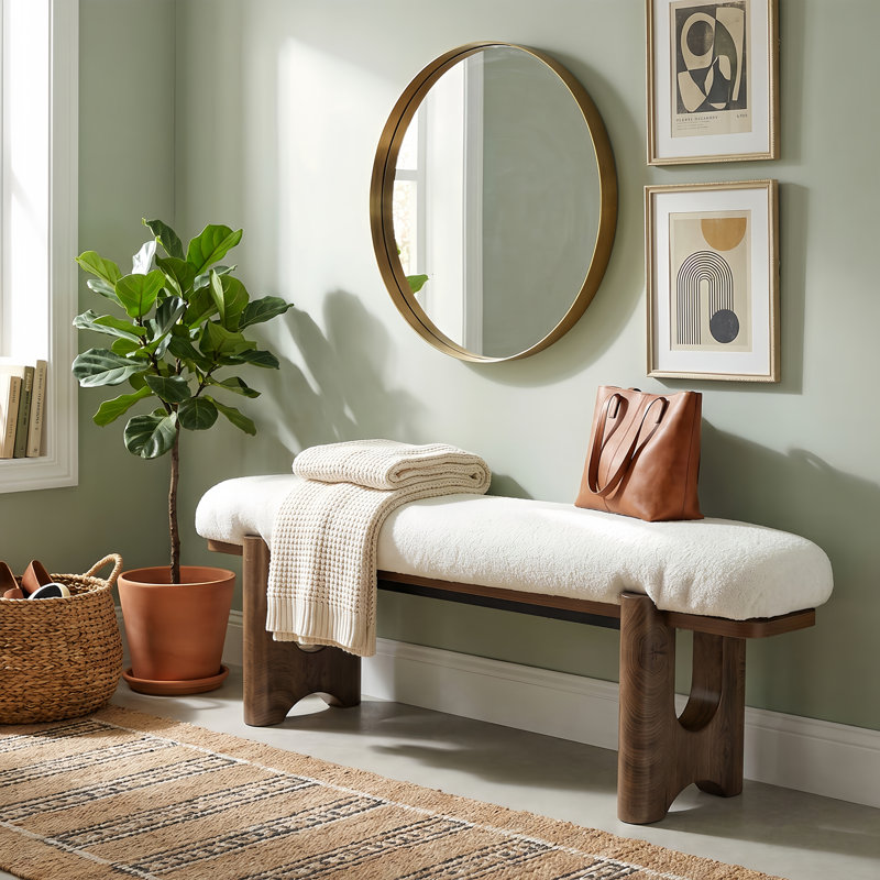 Banc d'appoint en bois 64 po pour entrée