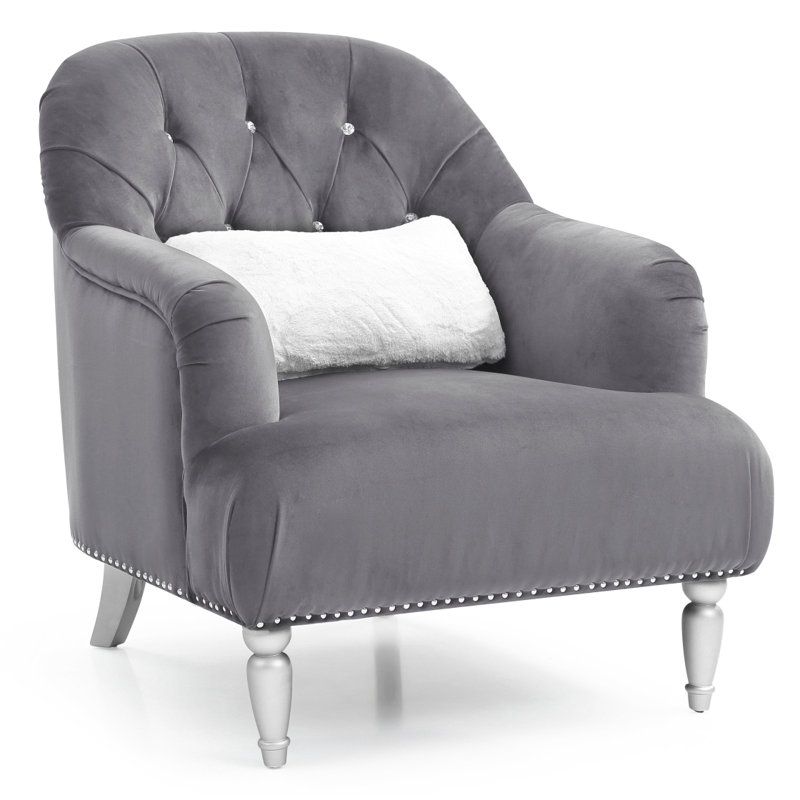 Fauteuil gris élégant