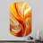 Orange Abstract Warm Fractal Design VII - Fractals Cylinder Shape Irregular Metal Wall Decor-105572315
