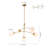 Modern 5-Light Glass Globe Dimmable Chandelier-1085523594