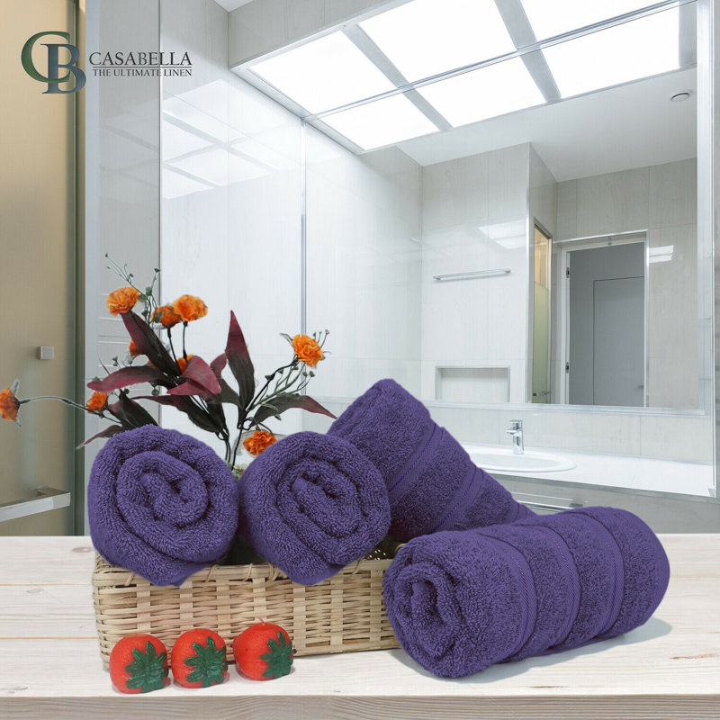Casabella Luxury Hand Towel, Purple