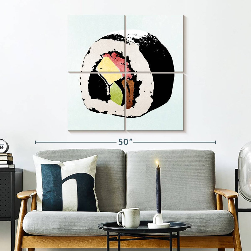 Yarlin style de sushi I, H 32 po x l 32 po